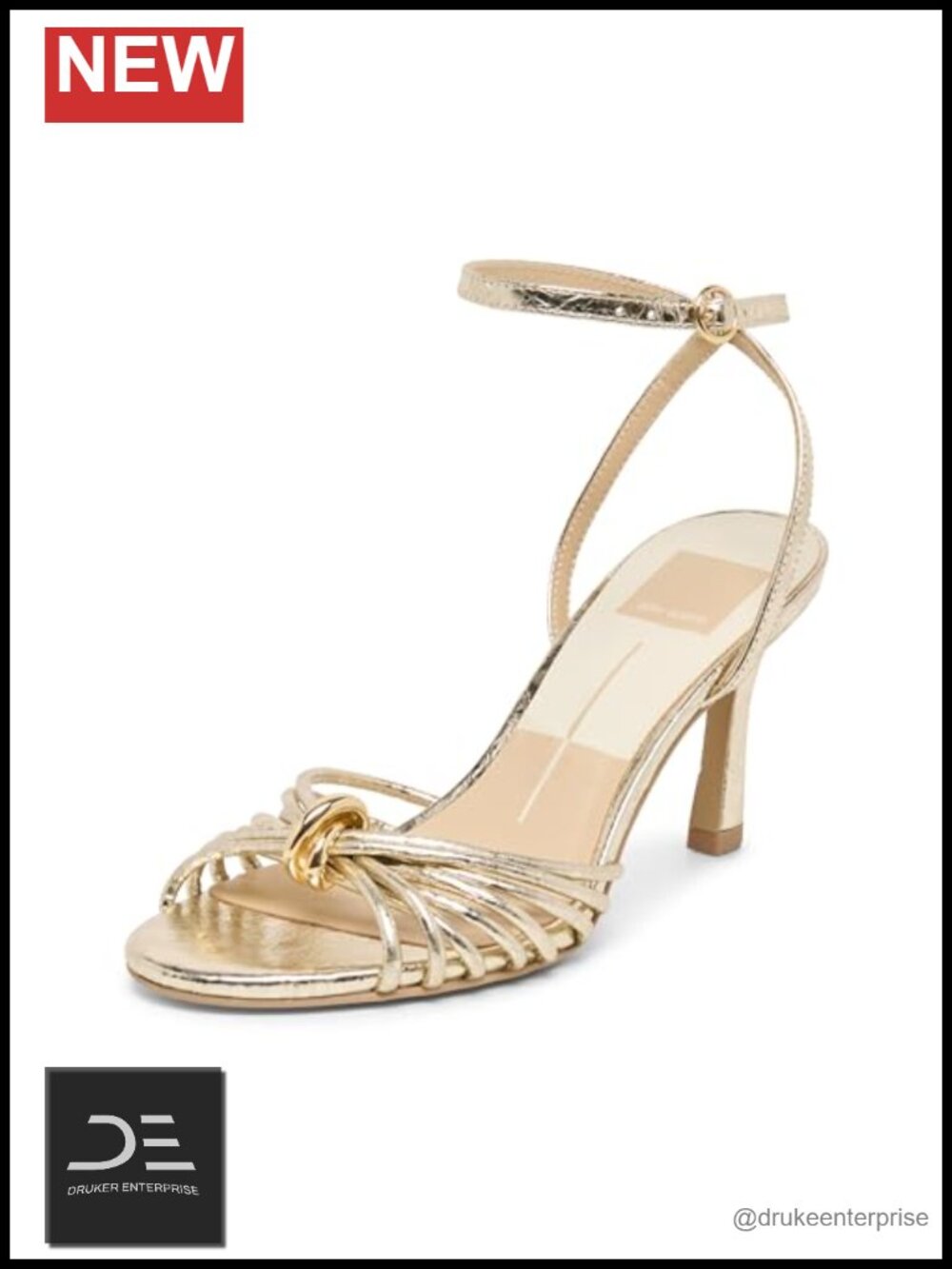 Women's Heeled Gladiator Sandals with Ankle Strap Leather Nylon Hook & Loop